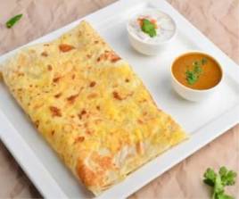 Veechu cheese Paratha with chicken (8 oz)